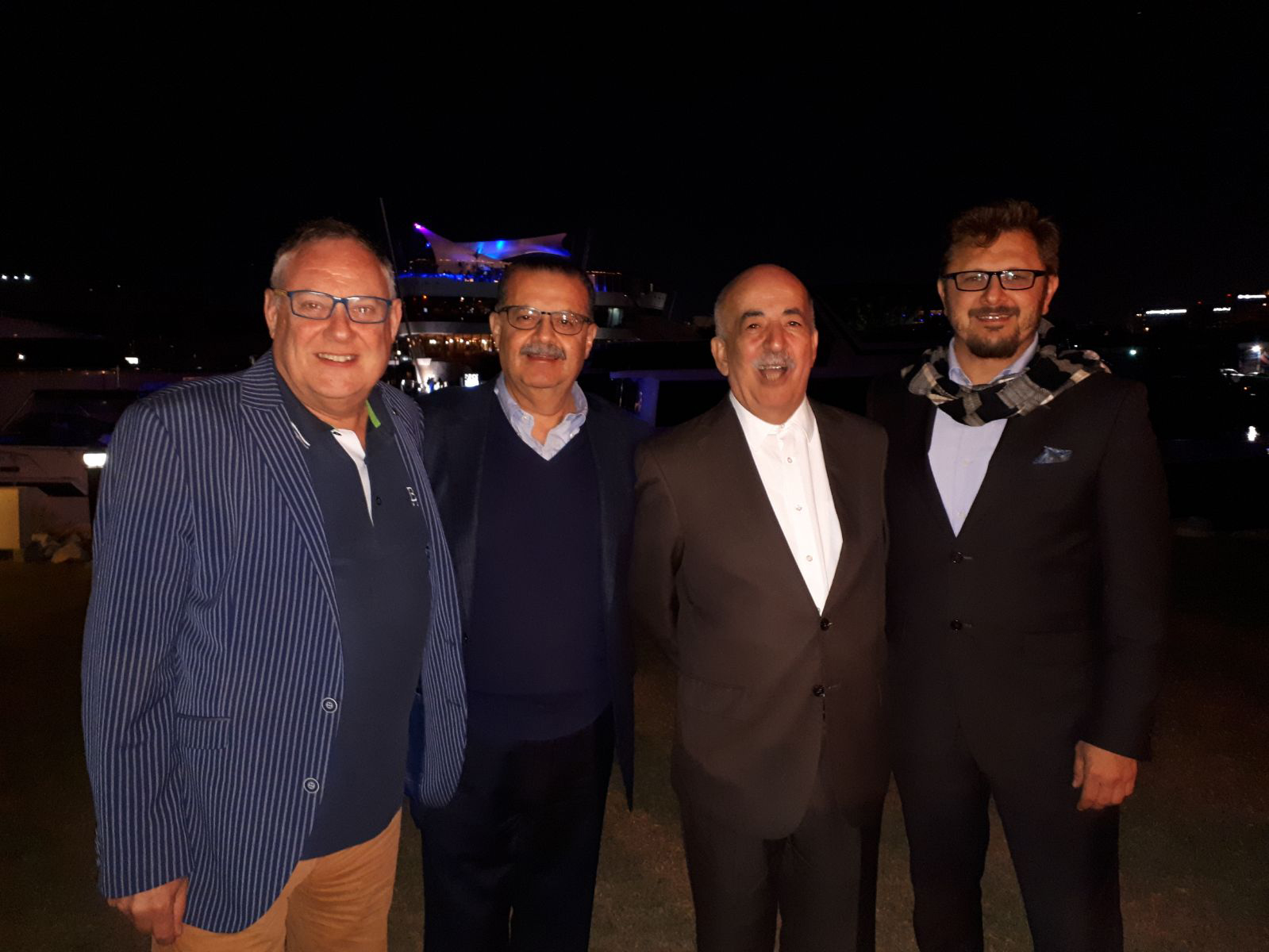 CEO Mike Hutson with Rober's UAE partner Amms.